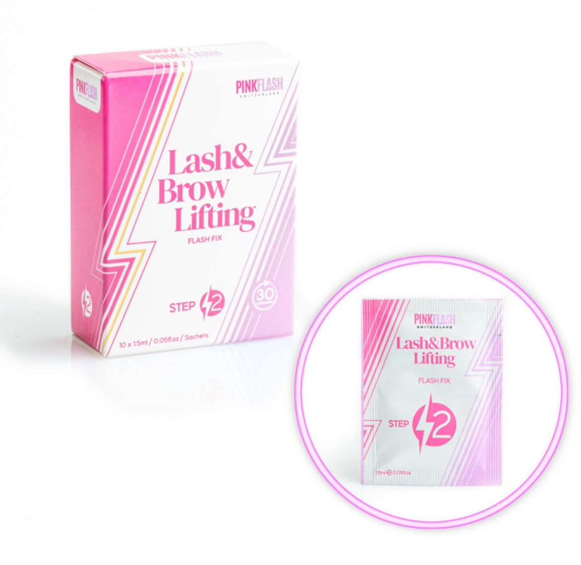 Pink flash - Lash & Brow lifting unidose step 2