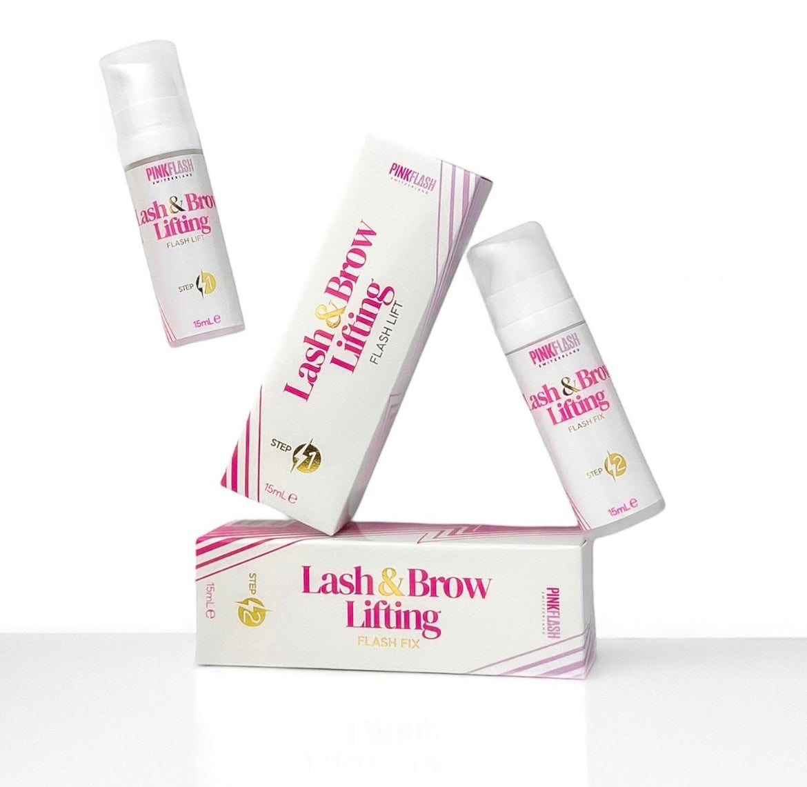 PINK FLASH - LASH & BROW LIFT 15 ML STEP 1 & 2