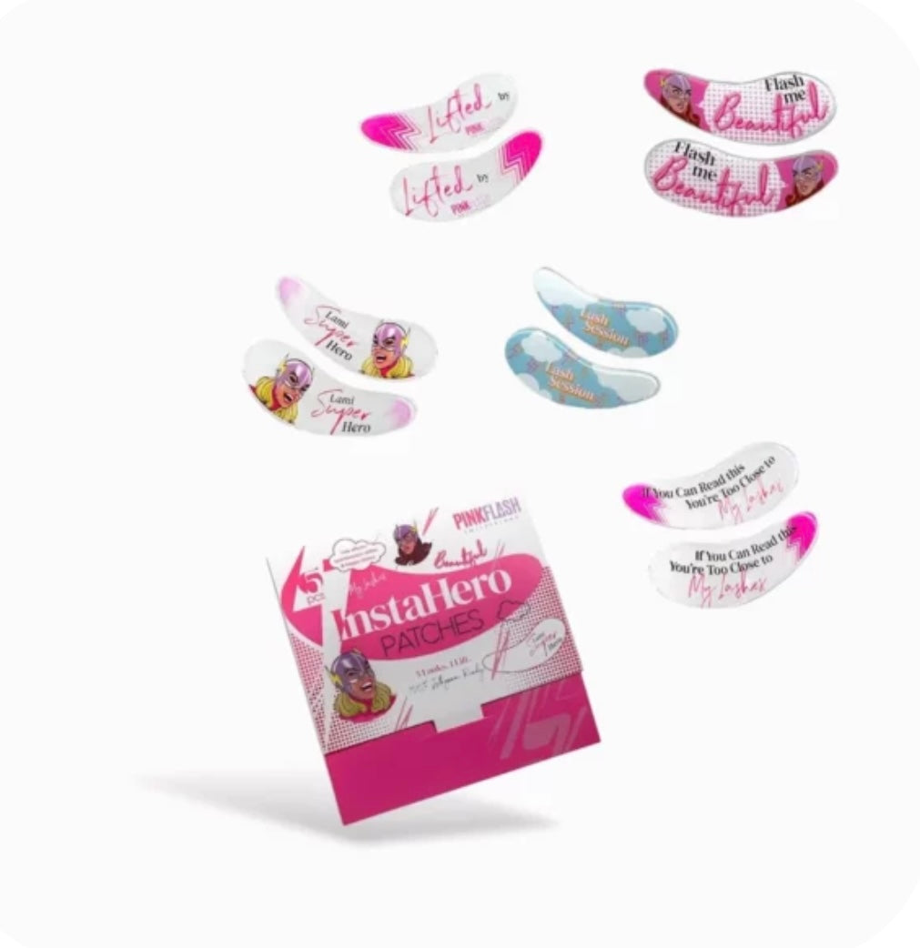 Pink flash - Patchs réutilisable lot de 5