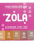 Zola Eyebrow color set in sachet (5x5ml)